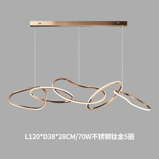 Minimalist Stainless Steel Dining Room Pendant Light