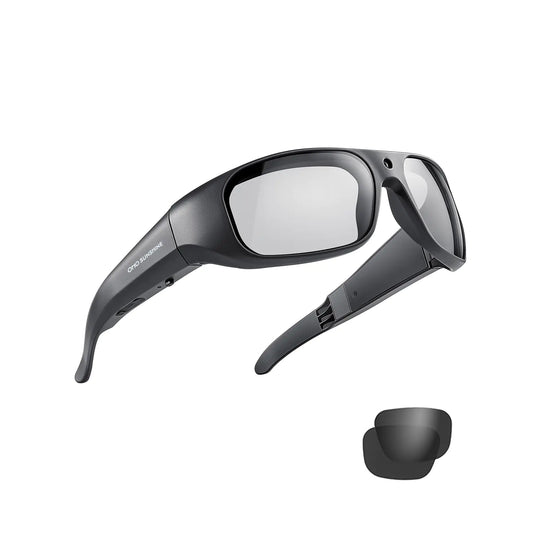 OhO Smart Glasses1080P Xtreme Sporting Camera Sunlasseswith Built-in 32GB MemoryUV400 Sunglasses for Outdoor Sport(Men/Women)