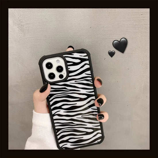 Leopard Print and Stripe Protective Cover for Devices