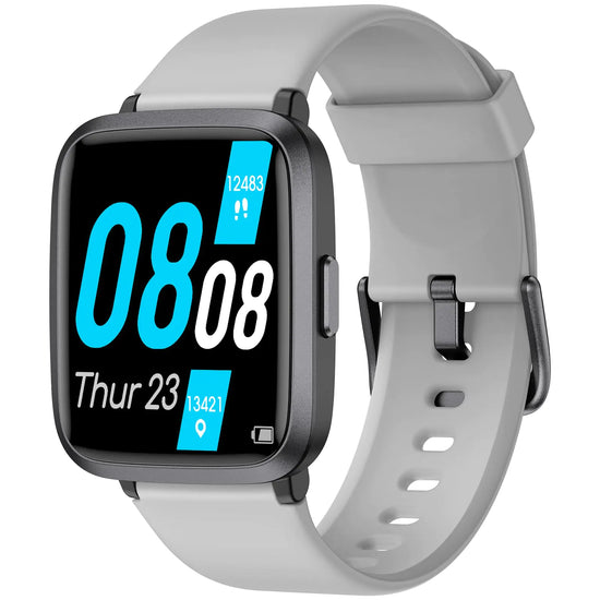 LIVIKEY Smart Watch for Men Women Fitness Tracker with Heart Rate Monitor Blood Oxygen Blood Pressure Sleep Monitor 50 Meters Waterproof Smartwatch with Pedometer for iOS and Android Phones