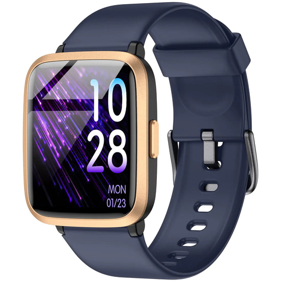 Stiive Fitness Tracker Smart Watch for Men Women Activity Fitness Watch with Heart Rate Monitor Pedometer Sleep Monitor 50 Meters Waterproof Step Tracker Compatible with iOS & Android Phones